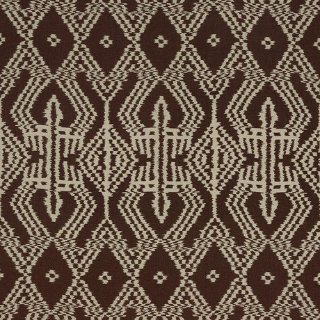 Schumacher Asaka Ikat Espresso Fabric