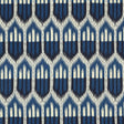 Schumacher Bukhara Ikat Indigo Fabric
