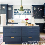 Schumacher Bukhara Ikat Indigo Fabric