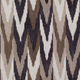 Schumacher Kashgar Velvet Ikat Carbon & Teak Fabric