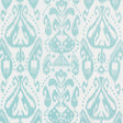 Schumacher Kiva Embroidered Ikat Sky Fabric
