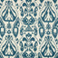 Schumacher Kiva Embroidered Ikat Lapis Fabric