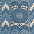 Schumacher Samarkand Ikat Ii Porcelain Fabric