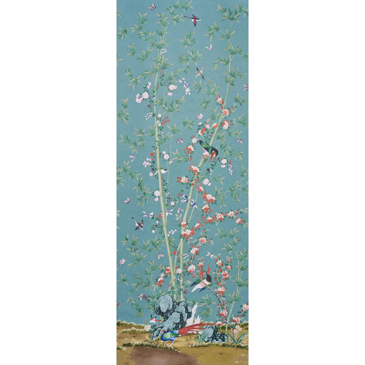Schumacher Brighton Pavilion Panel Multi Wallpaper by Schumacher