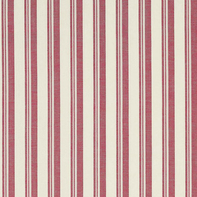 Schumacher Capri Red/White Fabric