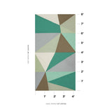 Schumacher Cubist Silk Panel Celadon Fabric