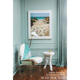 Schumacher Cubist Silk Panel Celadon Fabric