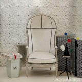 Schumacher Deconstructed Stripe Greige Fabric