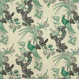 Schumacher Peacock Emerald Fabric