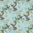 Schumacher Peacock Aqua Fabric