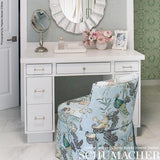 Schumacher Peacock Aqua Fabric