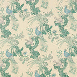 Schumacher Peacock Cream Fabric