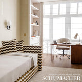 Schumacher The Wave Velvet Chocolate Fabric