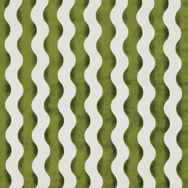 Schumacher The Wave Velvet Lettuce Fabric