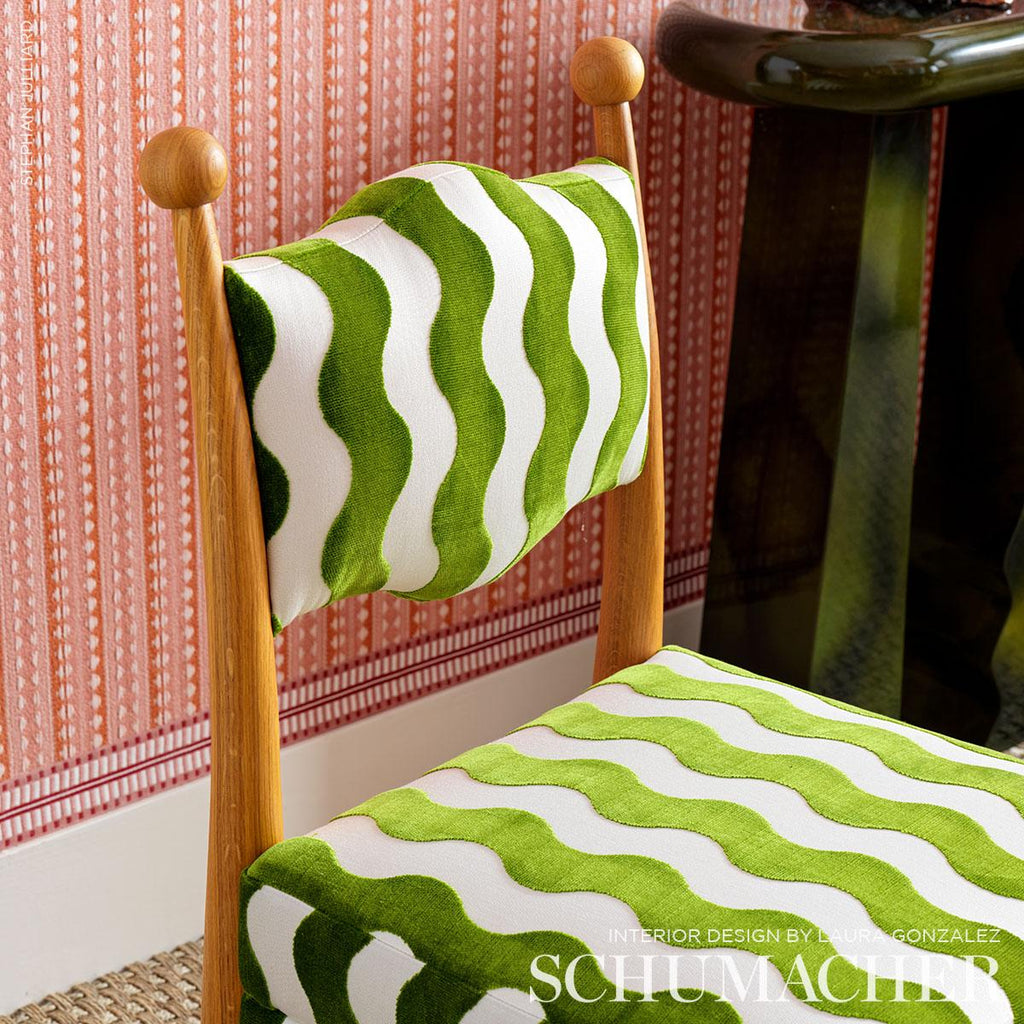 Schumacher The Wave Velvet Lettuce Fabric – DecoratorsBest