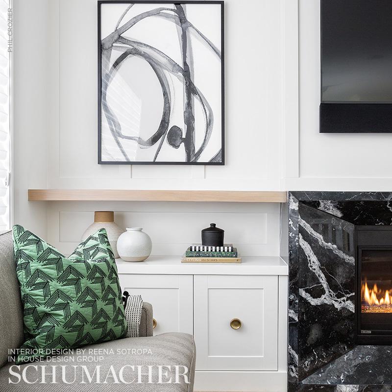 Schumacher V Step Loden Fabric