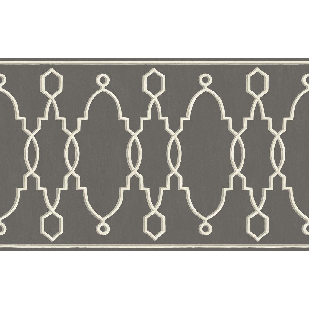 Cole & Son PARTERRE BORDER CHARCOAL Wallpaper