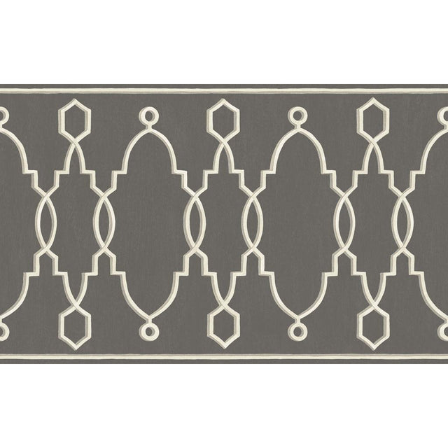 Cole & Son PARTERRE BORDER CHARCOAL Wallpaper