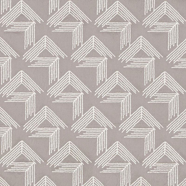 Schumacher V Step Pale Grey Fabric