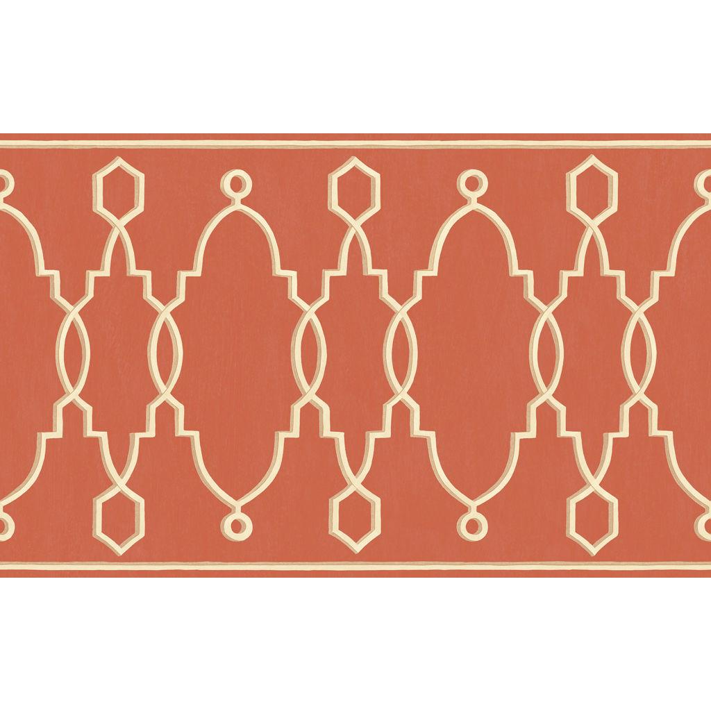 Cole & Son PARTERRE BORDER RED Wallpaper