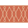 Cole & Son PARTERRE BORDER RED Wallpaper