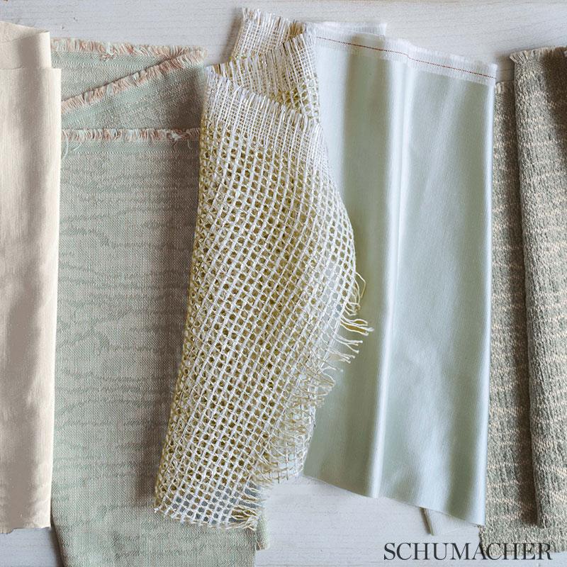 Schumacher Aria Moir Ecru Fabric