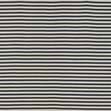 Schumacher Geoffrey Metallic Stripe Smoke Fabric