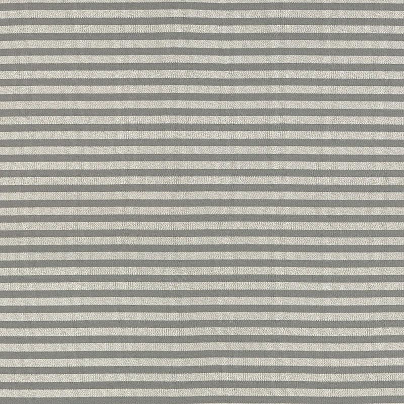 Schumacher Geoffrey Metallic Stripe Mercury Fabric