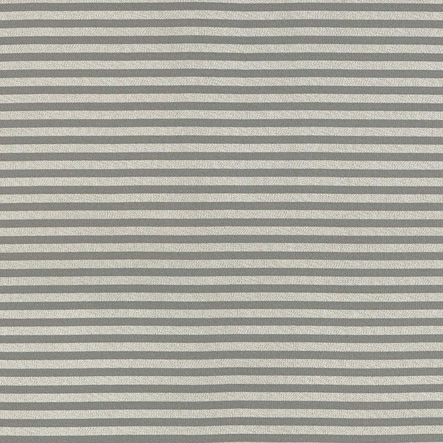 Schumacher Geoffrey Metallic Stripe Mercury Fabric