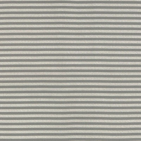 Schumacher Geoffrey Metallic Stripe Mercury Fabric