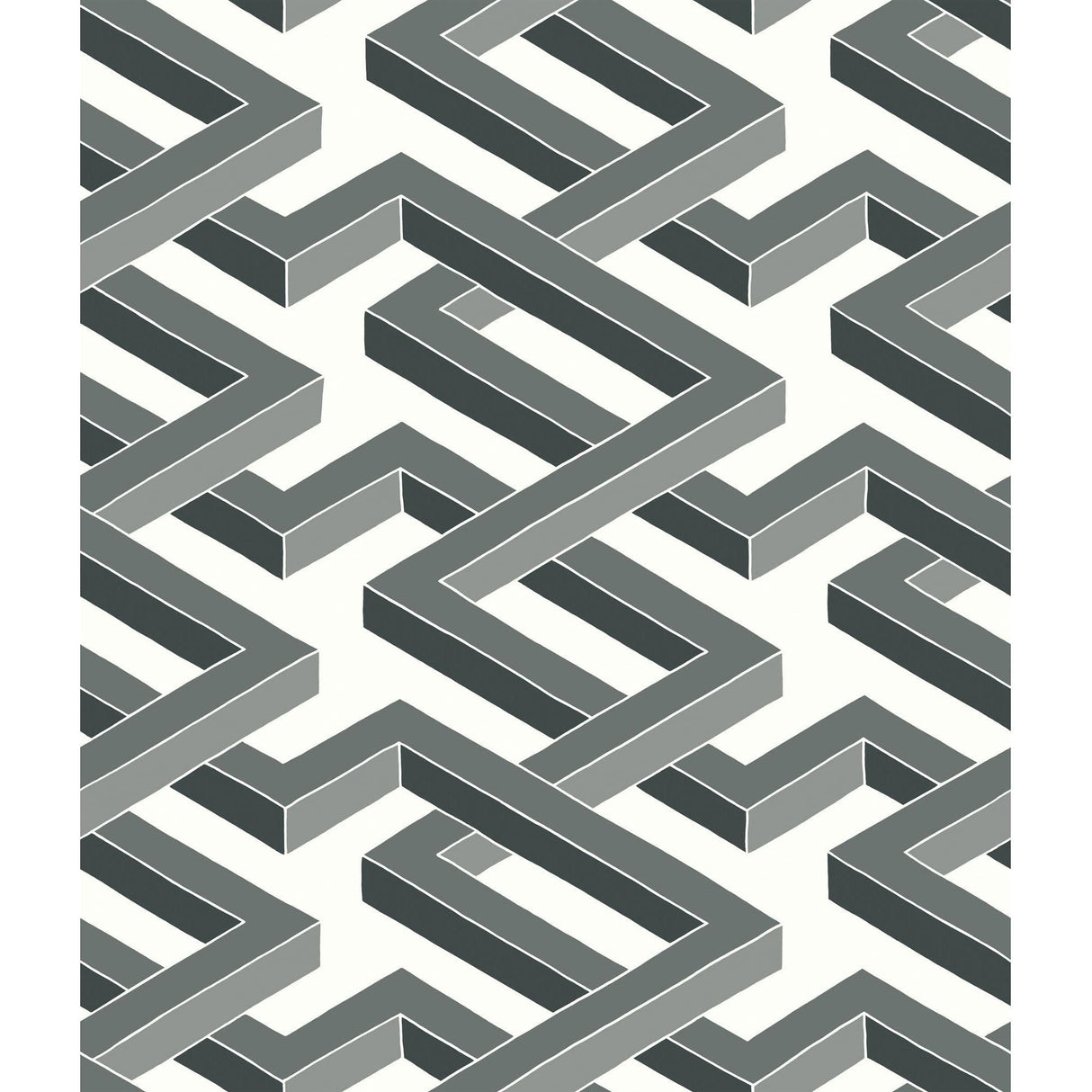 Cole & Son LUXOR BLACK AND WHITE Wallpaper