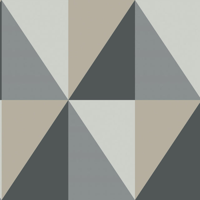 Cole & Son APEX GRAND GREY AND BLACK Wallpaper
