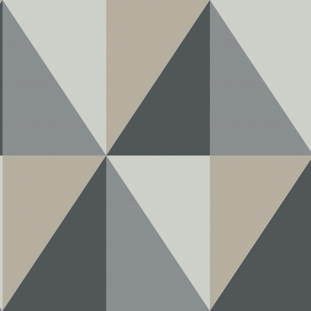 Cole & Son Apex Grand Grey And Black Wallpaper