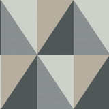 Cole & Son Apex Grand Grey And Black Wallpaper
