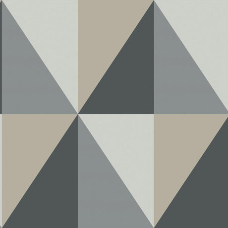 Cole & Son Apex Grand Grey And Black Wallpaper