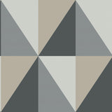 Cole & Son APEX GRAND GREY AND BLACK Wallpaper