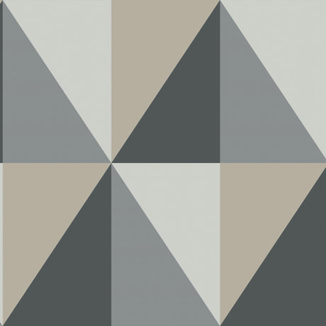 Cole & Son APEX GRAND GREY AND BLACK Wallpaper