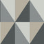 Cole & Son APEX GRAND GREY AND BLACK Wallpaper