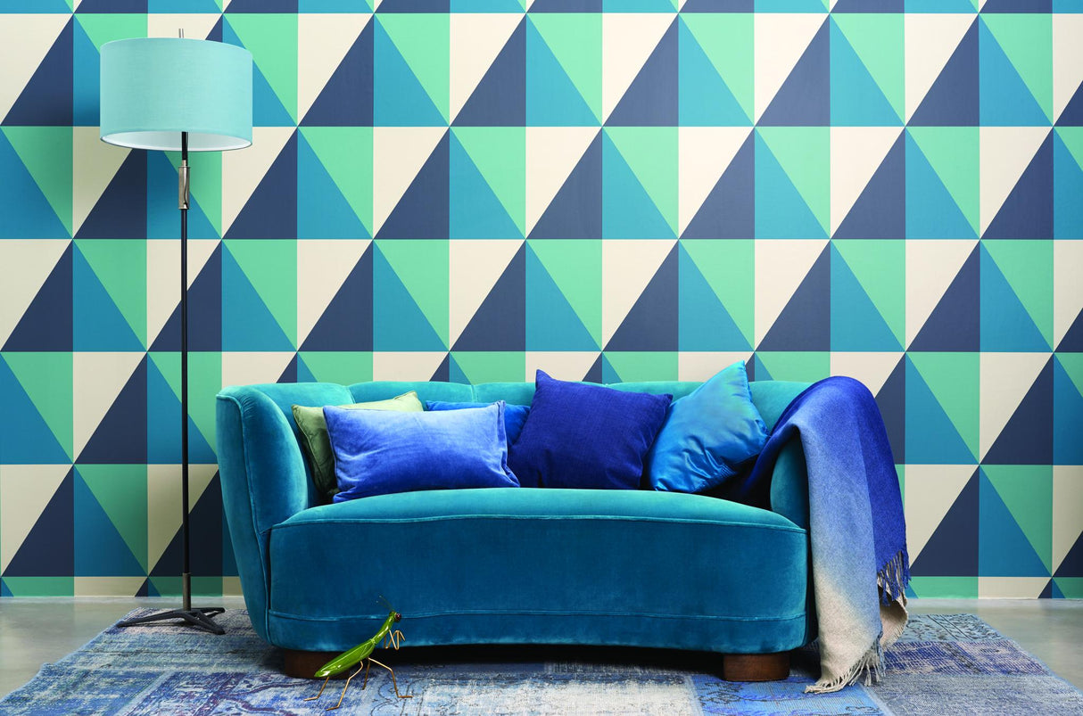 Cole & Son APEX GRAND TEAL Wallpaper