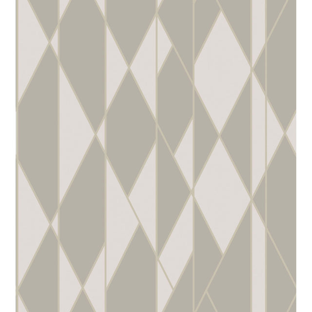 Cole & Son OBLIQUE WP GREY AND WHITE Wallpaper