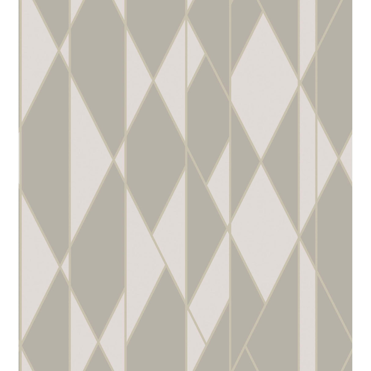 Cole & Son OBLIQUE WP GREY AND WHITE Wallpaper