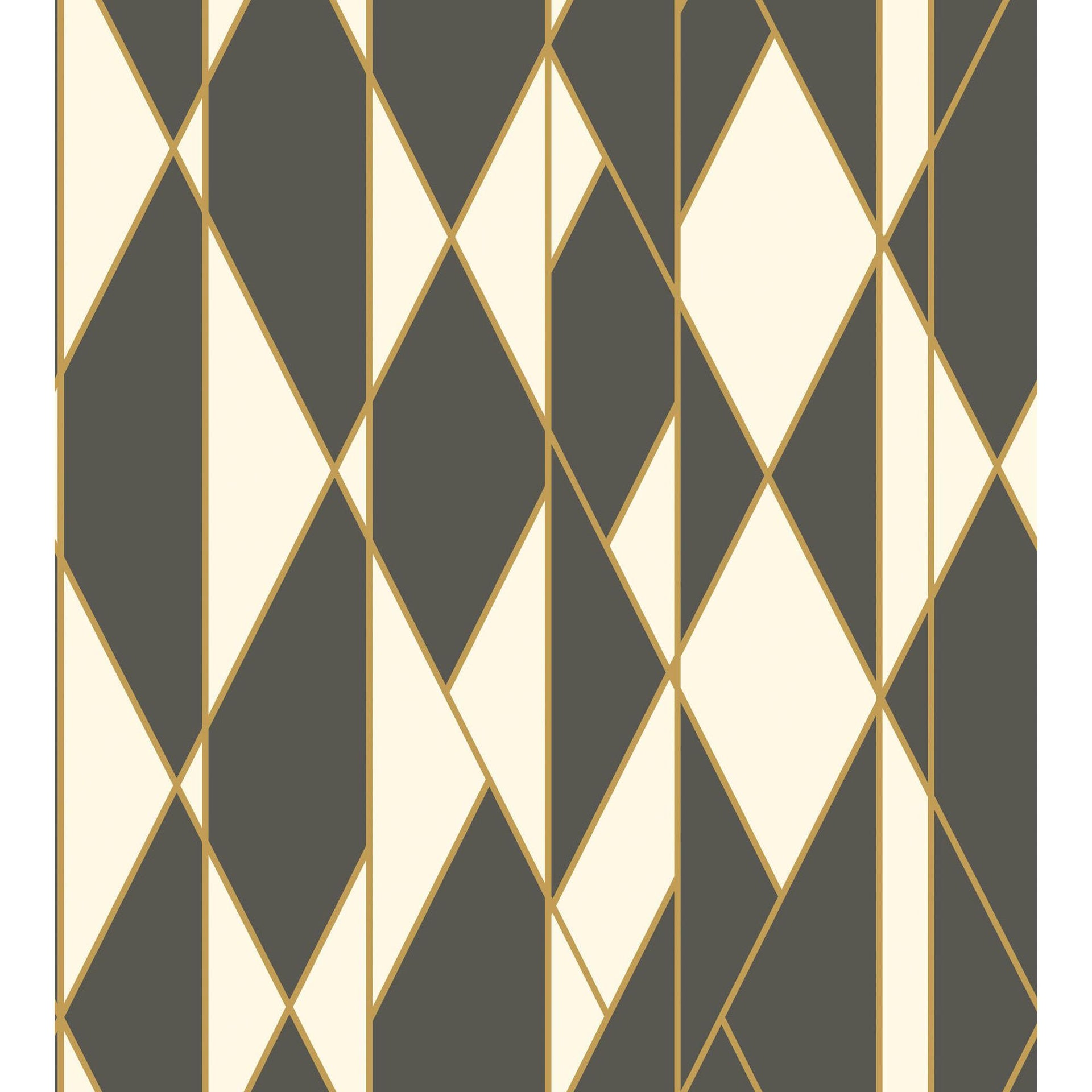 Cole & Son Oblique Wp Black And White Wallpaper