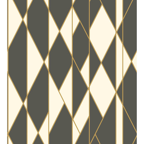 Cole & Son OBLIQUE WP BLACK AND WHITE Wallpaper