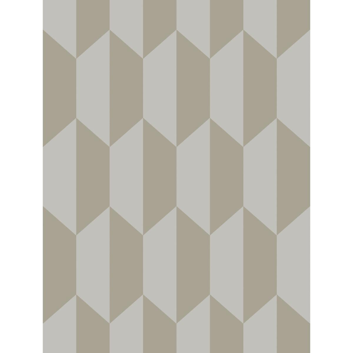 Cole & Son Tile Grey And Silver Wallpaper