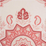 Schumacher Montecito Medallion Faded Red Fabric