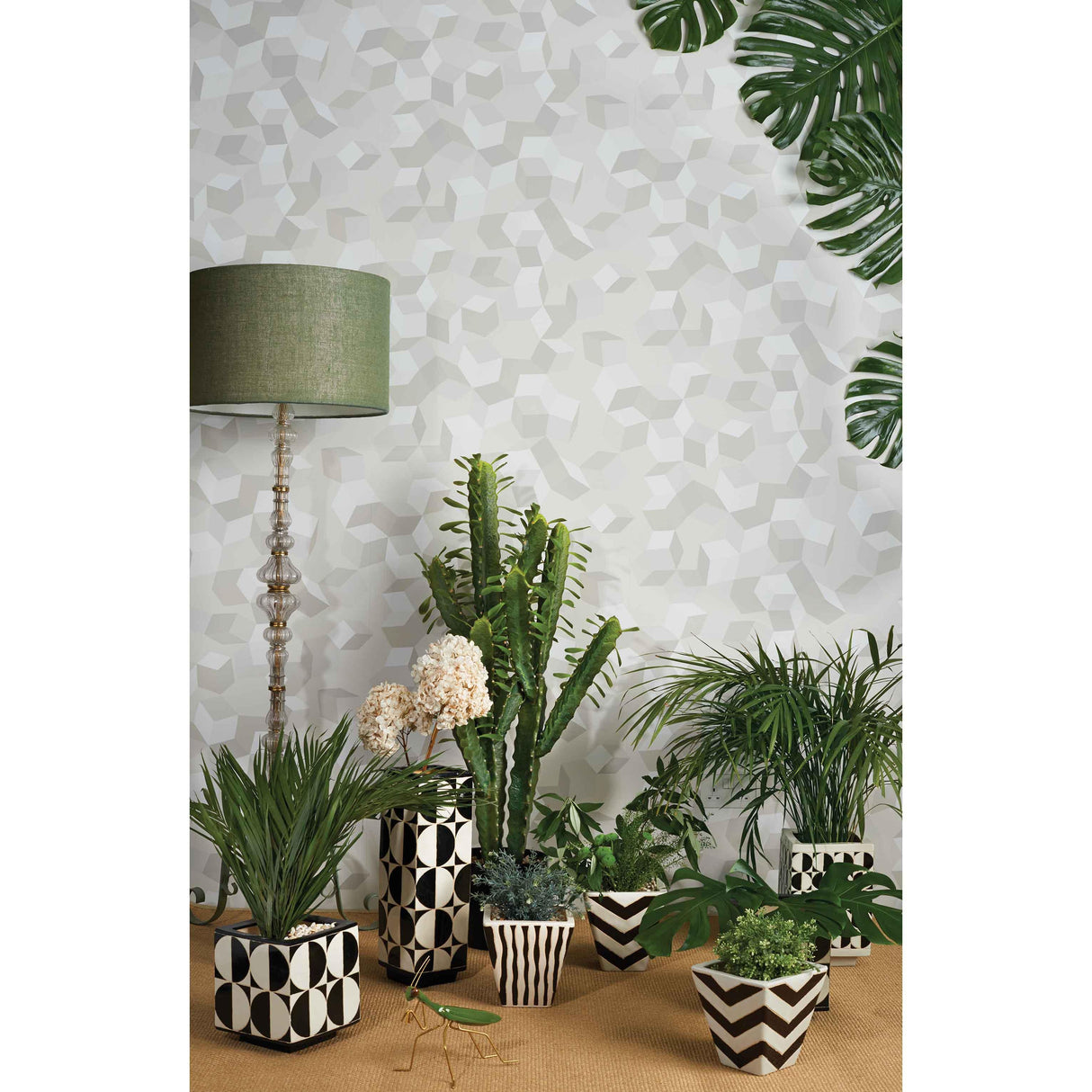 Cole & Son PUZZLE WHITE ON WHITE Wallpaper
