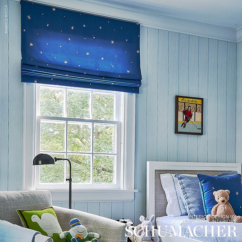 Schumacher Calisto Cobalt Fabric