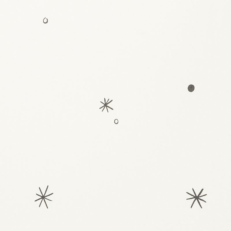 Schumacher Calisto Ivory & Black Fabric