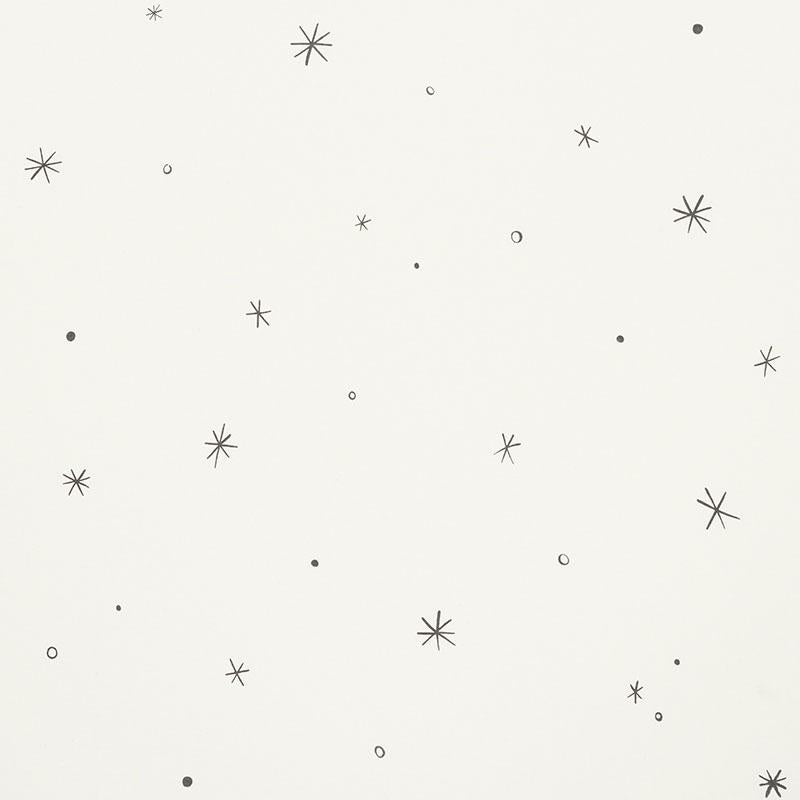 Schumacher Calisto Ivory & Black Fabric