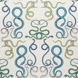 Schumacher Giove Emerald & Sapphire Fabric